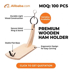 Jamonero de Madera Personalizado, Soporte para Jamón Español al por Mayor, Soporte de Madera Maciza con Abrazadera Metálica - Product Image 6