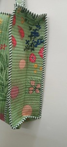 Colorful Block Print Cotton Quilted Vintage Fashion Women's Handmade Indian Artisan Design Eco-Friendly Versatile Canvas <b>Tote</b> - Product Image 5