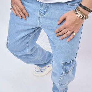 Precio al por mayor MOQ bajo pantalones vaqueros para hombres por encargo último diseño hombres pantalones vaqueros para la venta - Product Image 5