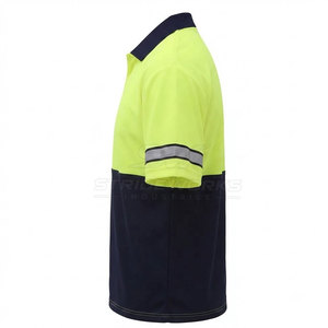 Polo de travail personnalisé en coton respirant, uniforme industriel, vêtements de travail robustes et performants pour l'usine - Product Image 3