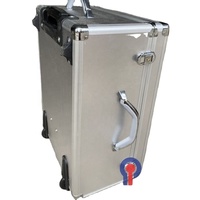 Outil personnalisé OEM boîtier en aluminium avec poignée de chariot étui de vol protection contre les chocs étanche logo personnalisé