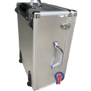 Outil personnalisé OEM boîtier en aluminium avec poignée de chariot étui de vol protection contre les chocs étanche logo personnalisé - Product Image 4