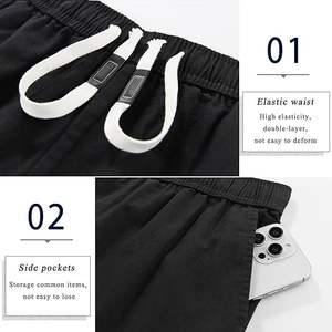 New <b>Slim</b> <b>Fit</b> Summer <b>Mens</b> High Quality Material Vintage Solid Casual Running Fitness <b>Shorts</b> Quick Dry Breathable Eco-Friendly - Product Image 3