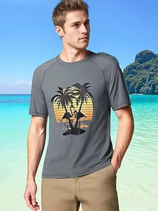 Custom Logo Long Sleeve Rash Guard with UPF 50+ UV Sun Protection for Men's Compression Shirt Quick Dry <b>Surf</b> Swim Tops Rashguard - Product Image 5