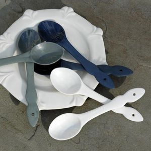 CUILLÈRE À FOURCHETTE EN RÉSINE ARTISANALE Ustensiles en bois hautement polis avec logo personnalisé Accueil Hôtel Restaurants Directement en Inde - Product Image 5