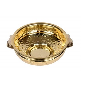 Modern Brass Urlis Decorative Flower Bowl Urli in Aluminium Brass Polished for Wedding Diwali Decoration Romantic. - Product Image 4