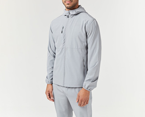 Survêtement unisexe en nylon OEM avec blocs de couleur personnalisés, veste et pantalon en nylon à fermeture éclair, patchwork - Product Image 4