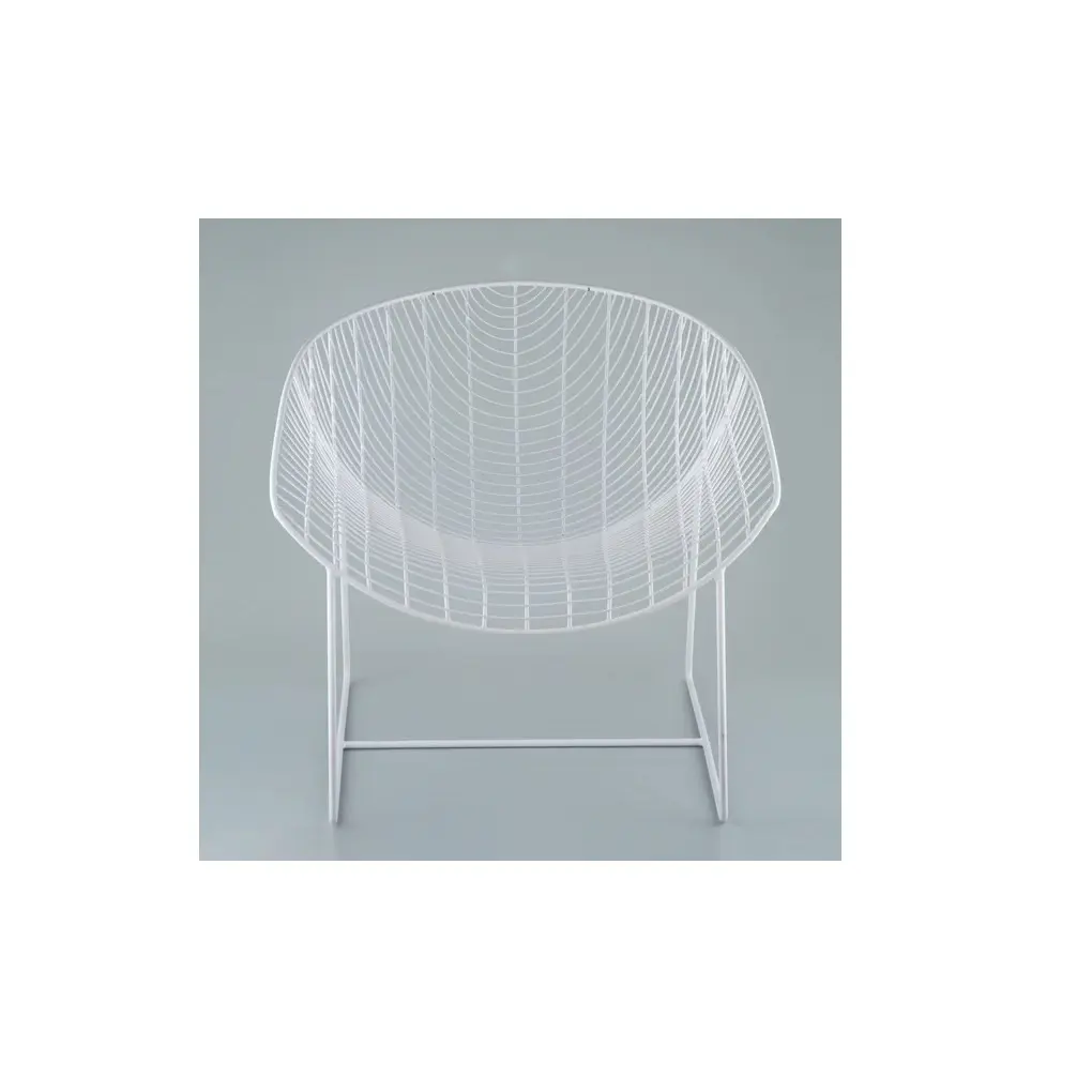 Belle sedie Decorative artigianali in metallo bianco per la vendita a prezzi accessibili da esportatore indiano