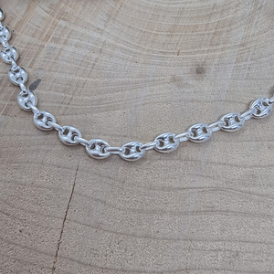 Bijoux marin en argent Sterling 925 pour hommes, collier en grains de café, vente en gros, bijoux tendance Offre Spéciale pour femmes, chaîne à maillons unisexe - Product Image 2