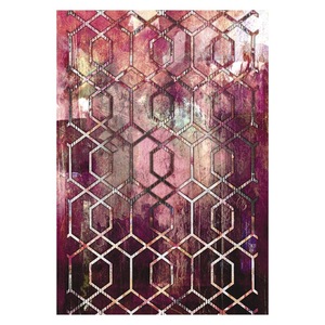 <b>RUGS</b> DEPOT LXDP-0334 Wholesale Red <b>Burgundy</b> Minimalist Designer Digital Printed Machine Washable Chenille Area <b>Rug</b> Non Slip - Product Image 1