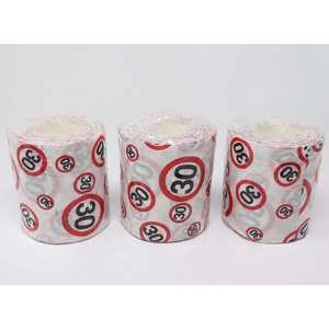 Décorations murales pour fête d'anniversaire 30 ans sur le thème du papier toilette pour célébrations! - Product Image 3