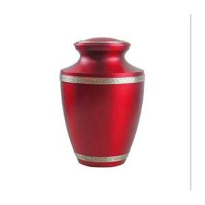 Hot Selling Hand Crafted Flower Urn Funeral Urn For Human White Aluminium Urn Cremation Manufacturer From India With Top Quality - Product Image 4