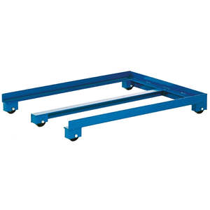 KM223 Hand-Actuated Steel <b>Pallet</b> Truck Low Blue <b>Pallet</b> <b>Jack</b> Hand-Lift Drive - Product Image 1