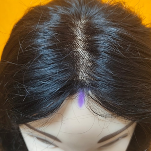 Peluca de Cabello Humano con Base de Seda, Cabello Indio 100% Virgen, Aspecto Natural del Cuero Cabelludo, Doble Trama a Máquina, Totalmente Cosida a Mano, Sin Pegamento, Cómoda - Product Image 1