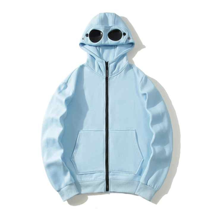 Custom Zip-Up Hoodies for <b>Men</b> Plus Size Regular Fit Drop Shoulder Winter <b>Fleece</b> Thick <b>Oversized</b> <b>Hoodie</b> with Zipper - Product Image 3