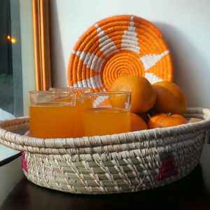 Nouveauté Sabai panier de rangement pour herbe panier de fruits et légumes en osier de forme ovale outil décoratif pour la maison et les herbes et les épices - Product Image 2