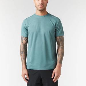 T-shirt à séchage rapide en coton et Spandex pour homme, vêtement de sport à col rond respirant, haut de gymnastique, entraînement, course à pied, fitness, athlétique, nouveauté - Product Image 4