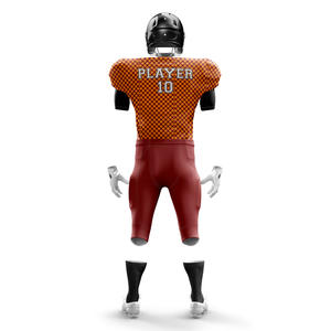 Personalizado sublimado 100% poliéster uniforme de fútbol americano de alta calidad transpirable manga corta Tallas grandes conjuntos de ropa de equipo - Product Image 3