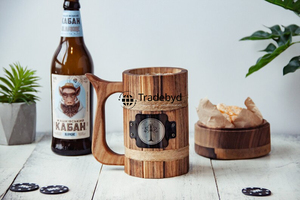 Tradebyd Natural Wooden Mug Add to Kitchen Bundle Deals Curated Home Collection Plastic Drinkware - Product Image 2