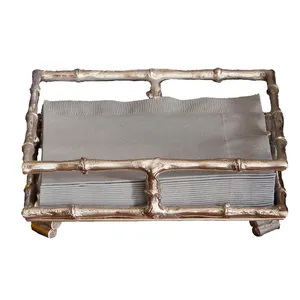 Premium Stainless Steel Metal Napkin/ Holder Box for Decoration Hot Selling Elegant Napkin Holder Vintage Metal Napkin Holder - Product Image 3