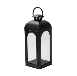 Bulk Handmade <b>Black</b> Candle Holder <b>Lantern</b> in Different Sizes Wedding Decoration Floor & Table Decorative - Product Image 1