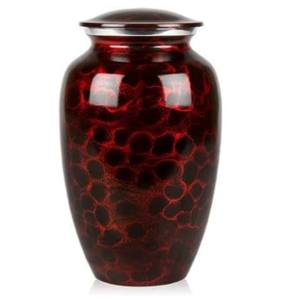 Urnes de crémation adultes en aluminium de thème de plage classique avec les urnes funéraires en métal de finition bleue pour les cendres humaines. - Product Image 6