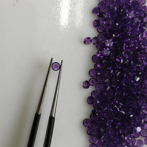 Améthyste africaine naturelle 3,5 mm, taille ronde brillante, meilleure qualité, pierres précieuses en vrac pour la fabrication de bijoux - Product Image 4