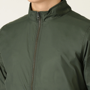 High Quality Custom Wholesale Men's Satin Jacket Canvas <b>Fabric</b> with Front Button and Stand Collar College Style Letters Design - Product Image 3