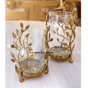 Jarrón de Metal para Decoración de Vajilla, Florero de Metal con Acabado Dorado, Estilo de Lujo para Restaurante en Casa - Product Image 5