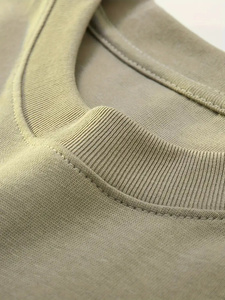 Camiseta de Manga Corta con Cuello Redondo 100% Algodón para Hombre, Alta Calidad, Talla Grande, 260 Gramos, Tela de Lona, Secado Rápido, Transpirable, Disponible - Product Image 4