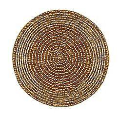 Juego de posavasos de cuentas de semillas bordadas hechas a mano esteras bordadas personalizadas posavasos con cuentas de diseño hermoso DE LA India - Product Image 2