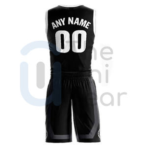 Uniformes de Baloncesto Personalizados de Alta Demanda en Venta al por Mayor, Ropa Deportiva de Equipo de Alta Calidad, Camiseta y Pantalones Cortos Transpirables que Absorben la Humedad - Product Image 2