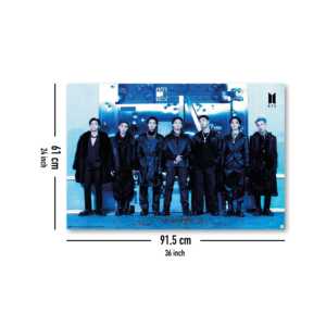 ดีไซน์โปสเตอร์ทันสมัยสำหรับวง BTS สำหรับติดผนัง - Product Image 1