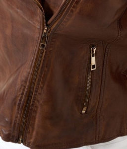 Chaqueta cálida de cuero genuino de último diseño para mujer, chaqueta de cuero de manga larga para mujer con diseño personalizado - Product Image 5