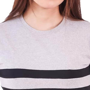 Qualité supérieure Imprimé dépouillé respirant léger femmes t-shirts Nouveau mince blanc à manches courtes ajusté T-shirt femmes - Product Image 6