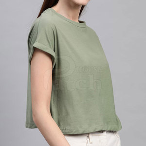 T-shirts courts pour femmes, style tendance, décontracté, mode estivale, tenue moderne, look street style - Product Image 4