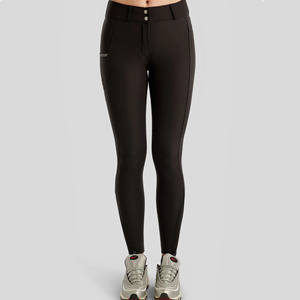 Pantalones de mujer ecuestres de alta calidad, ropa personalizada elástica de 4 vías, pantalones de montar a caballo al por mayor a granel - Product Image 3