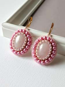 Pendientes de cuentas bohemias con flecos en cascada Andy de diseño turquesa, regalo de joyería único - Product Image 5