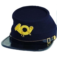 reproducción de una gorra tipo kepi o forage cap de infantería de la Unión en la Guerra Civil Americana