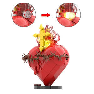 <b>For</b> <b>Lego</b> MOC Sacred Heart Jesus Plastic Easter MOC <b>for</b> Religious Themed <b>for</b> <b>Lego</b> Creations - Product Image 4