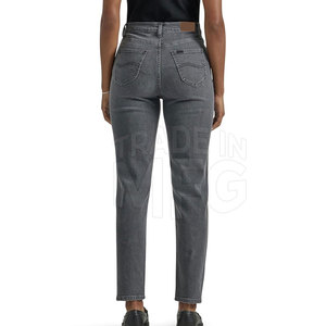 Pantalones vaqueros de alta calidad para mujer, logotipo personalizado, ropa informal de secado rápido, cierre de cordón, talla XL, estilo callejero, Frente plano, Invierno - Product Image 2