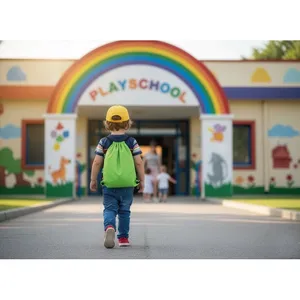 Shoop <b>Kids</b> Eco-Friendly RPET <b>Drawstring</b> Sportpacks Promotional <b>Bag</b> for Gadgets - Product Image 2