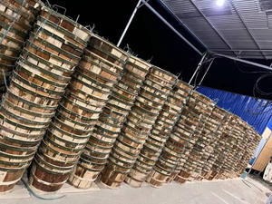 Paniers de crabe de boisseau en bois d'acacia tissés à la main avec couverture de l'usine 99 données d'or avec un niveau élevé pour l'exportation - Product Image 4