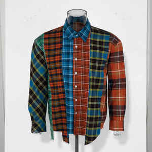 YARN DYED Nuevo diseño Camisas para hombre Camisa de manga larga de gran tamaño Camisas de franela ajustadas con cuello abotonado multicolor - Product Image 1