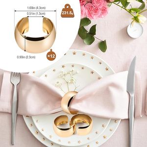 Metal Glossy <b>C</b>-<b>Shaped</b> Napkin Ring Western Restaurant Hotel <b>Table</b> Wedding Napkin Buckles Metal Napkin Ring - Product Image 3