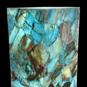 Lampe LED en résine faite à la main en forme de fleur, veilleuse, design de statue de plongée, thème sous-marin, cadeau pour la fête des mères, lampe en agate, sac en pierre - Product Image 4