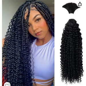 Hautement Recommandé Luxe Brésilien Remy Cheveux Extensions En Vrac De Marque De Luxe Long Bouclés Cheveux Humains En Gros - Product Image 4