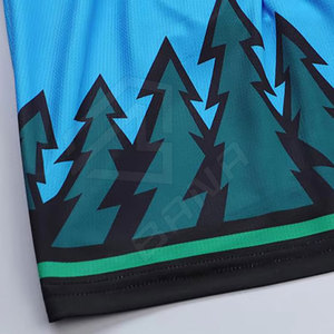Pantalones cortos de baloncesto con impresión por sublimación al por mayor de alta calidad, pantalones cortos Just Don de malla transpirable personalizados de verano para hombre - Product Image 6