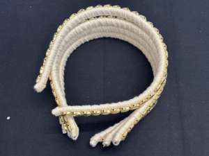 Diademas de Novia Bordadas a Mano, Ecológicas, con Adornos de Conchas Naturales, Diseño Floral de Lujo, Acolchadas, Estilo Boutique - Product Image 3