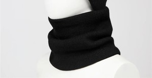 Ensemble bonnet et écharpe en tricot chaud doublé polaire imprimé léopard avec cache-oreilles pour homme-Cyclisme élégant et résistance au froid en plein air - Product Image 3